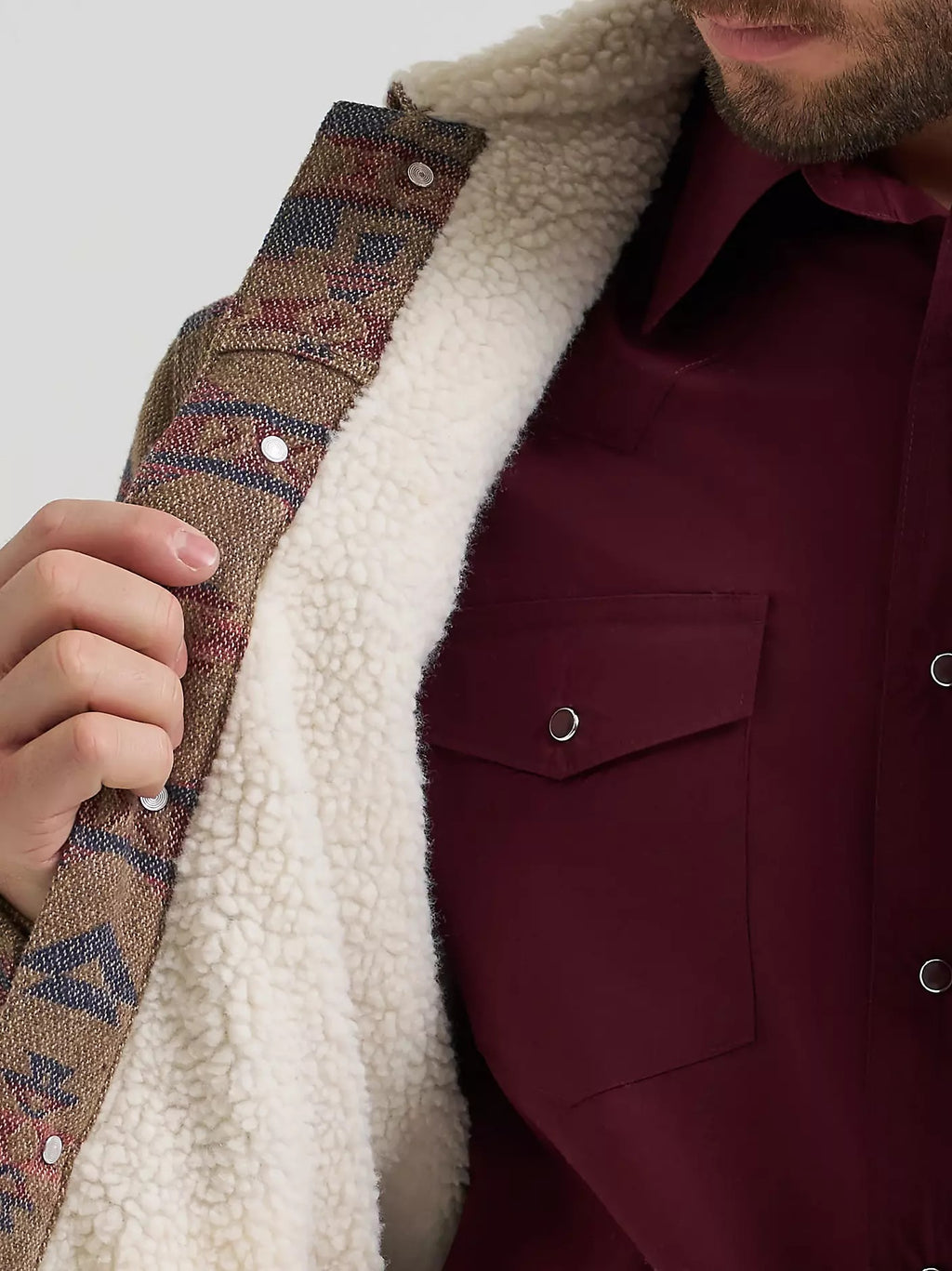 The Pendleton Men's Sherpa Jacket by Wrangler