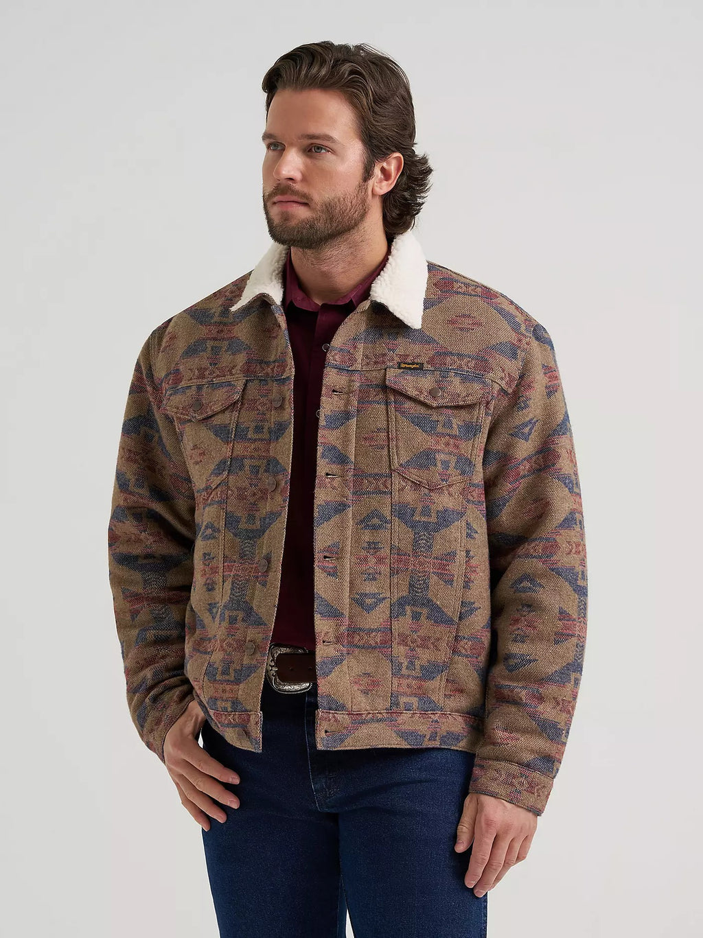 The Pendleton Men's Sherpa Jacket by Wrangler