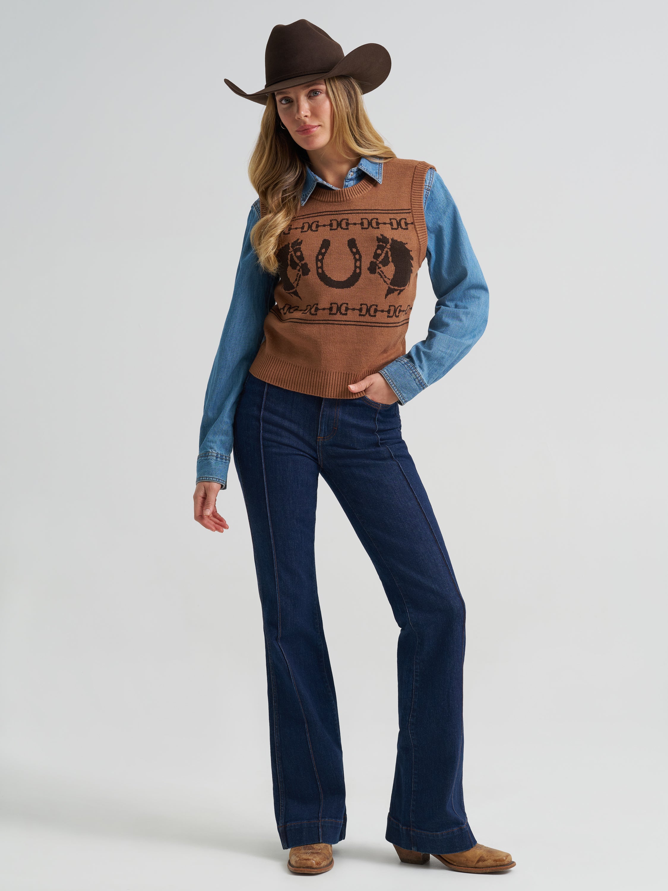 The Copper Ridge Sweater Vest By Wrangler