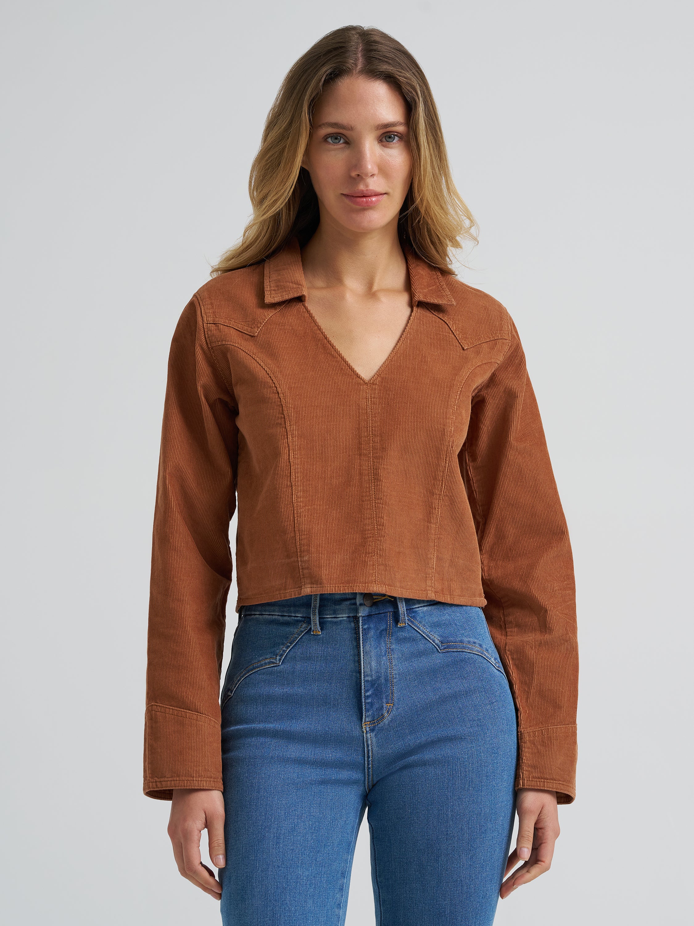 The Trixie Mae Long Sleeve Top By Wrangler