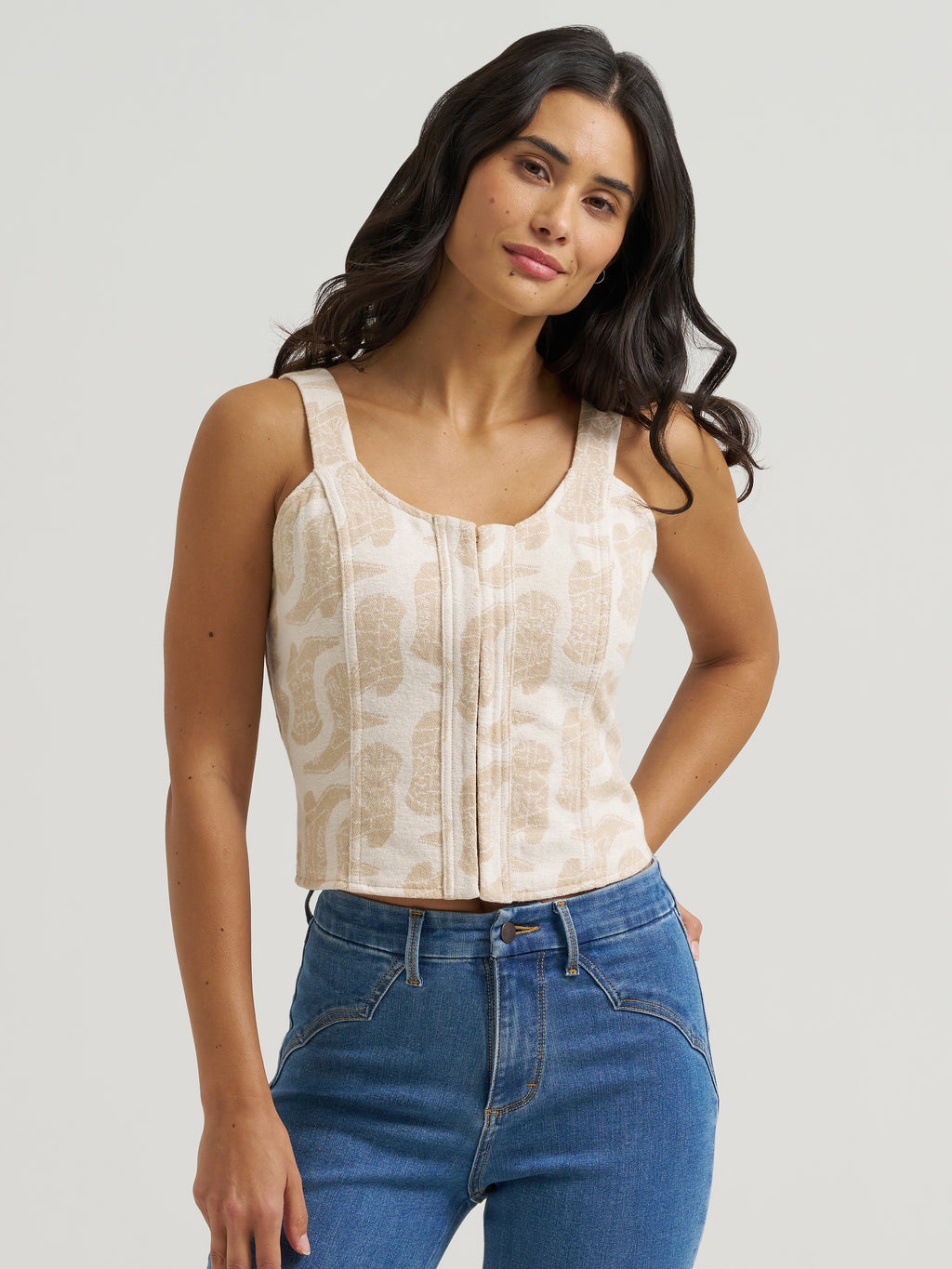 The Boot Boogie Corset Tank By Wrangler
