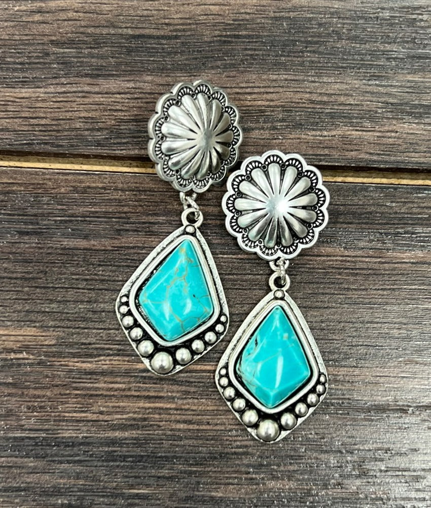 The Cowgirl Candy Concho Stud Earrings
