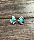 Diamond Head Turquoise Earing