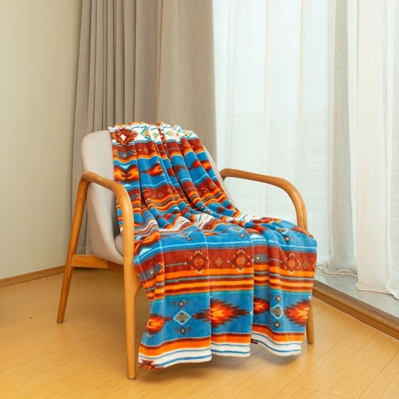 The Coastal Cowgirl Touch Aztec Throw Blanket
