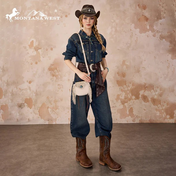 The Mini Cremello Concho Purse by Montana West