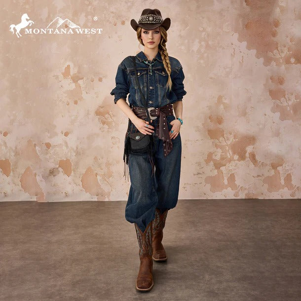 The Mini Black Beauty Concho Purse by Montana West