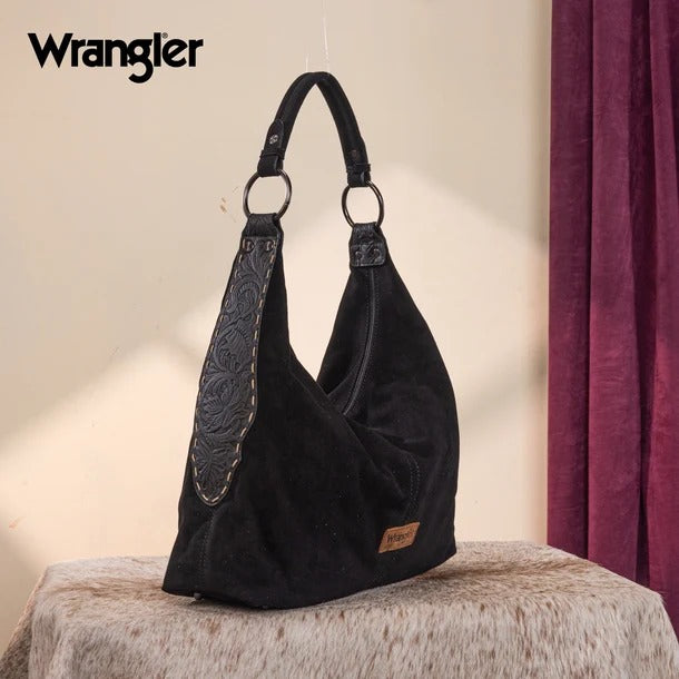 The Trixie Hobo Purse by Wrangler in Black