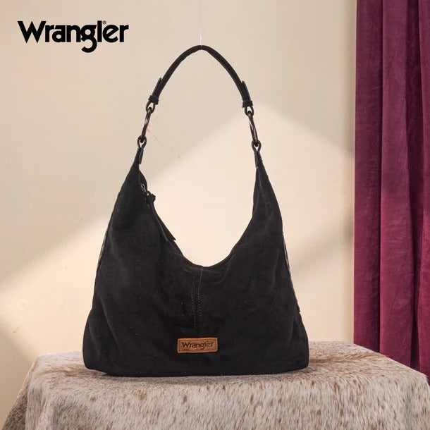 The Trixie Hobo Purse by Wrangler in Black