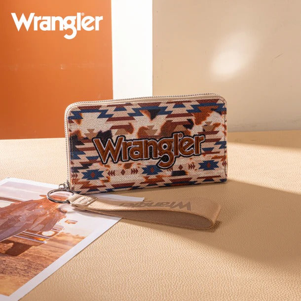 Team Rodeo Wallet by Wrangler in Buckskins & Blues