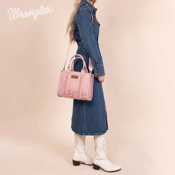 The Cat's Meow Mini Tote Purse by Wrangler - Pink Milkshake