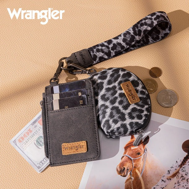 The Cats Meow Wristlet/Key Chain by Wrangler in Black