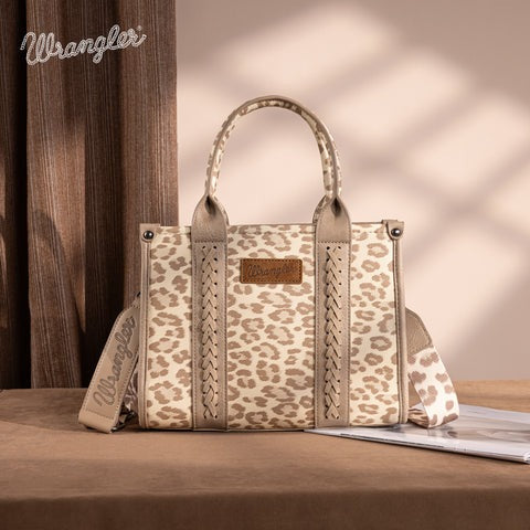 The Cat's Meow Mini Tote Purse by Wrangler - Tan