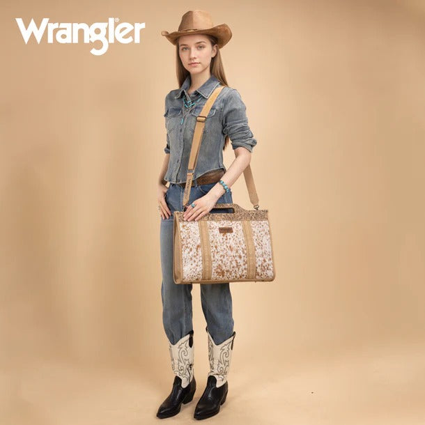 The Ranchette Tote in Tan by Wrangler