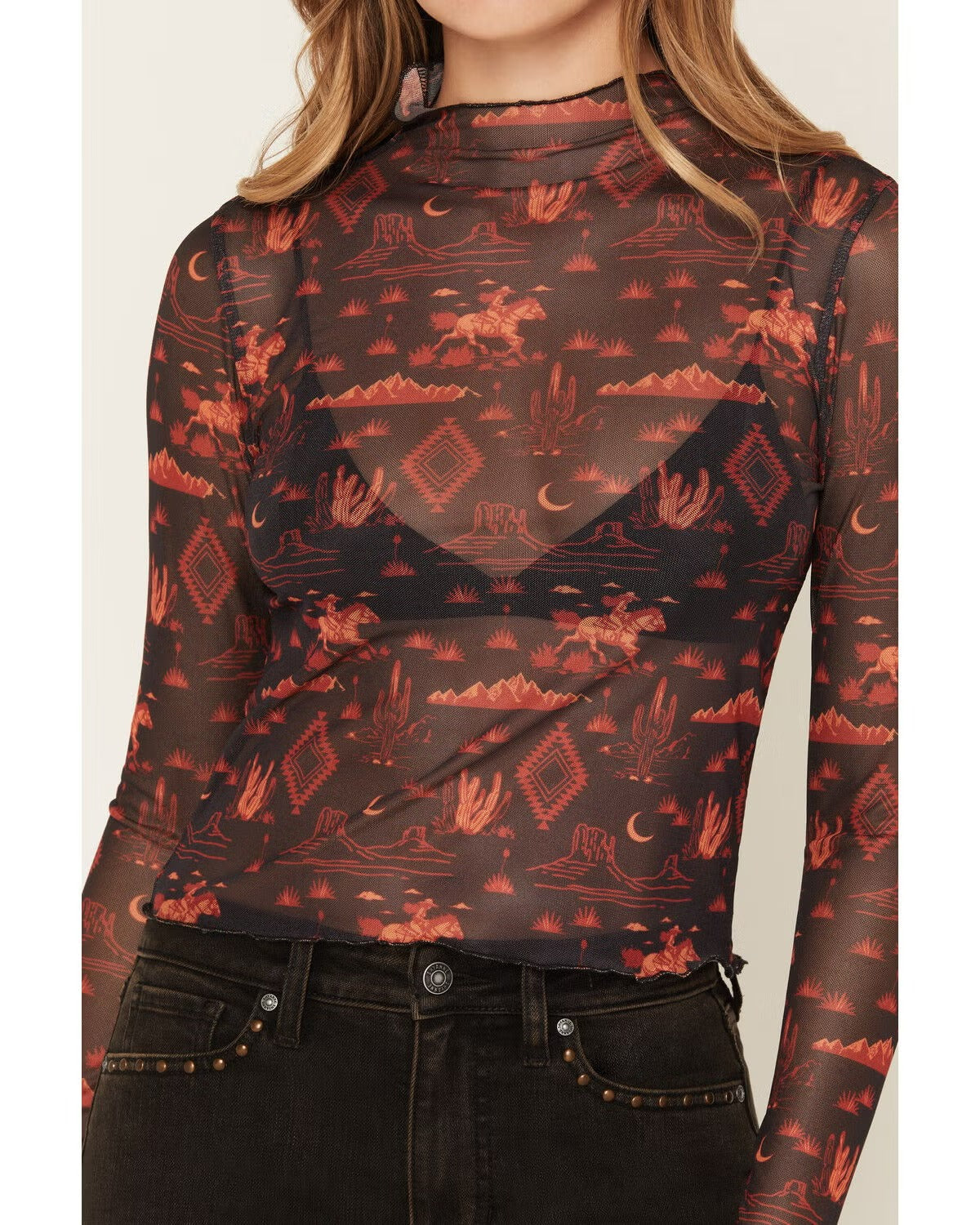 The Desert Dreams Mesh Top by Rock & Roll Denim