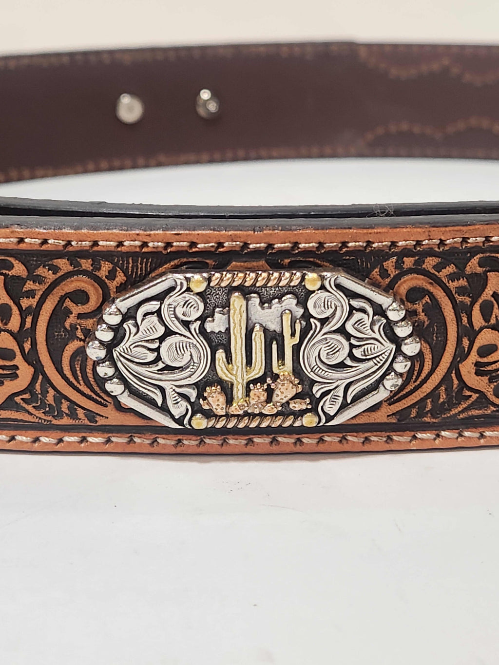 The Cactus Town Men's Concho Belt by 3D Belt Company