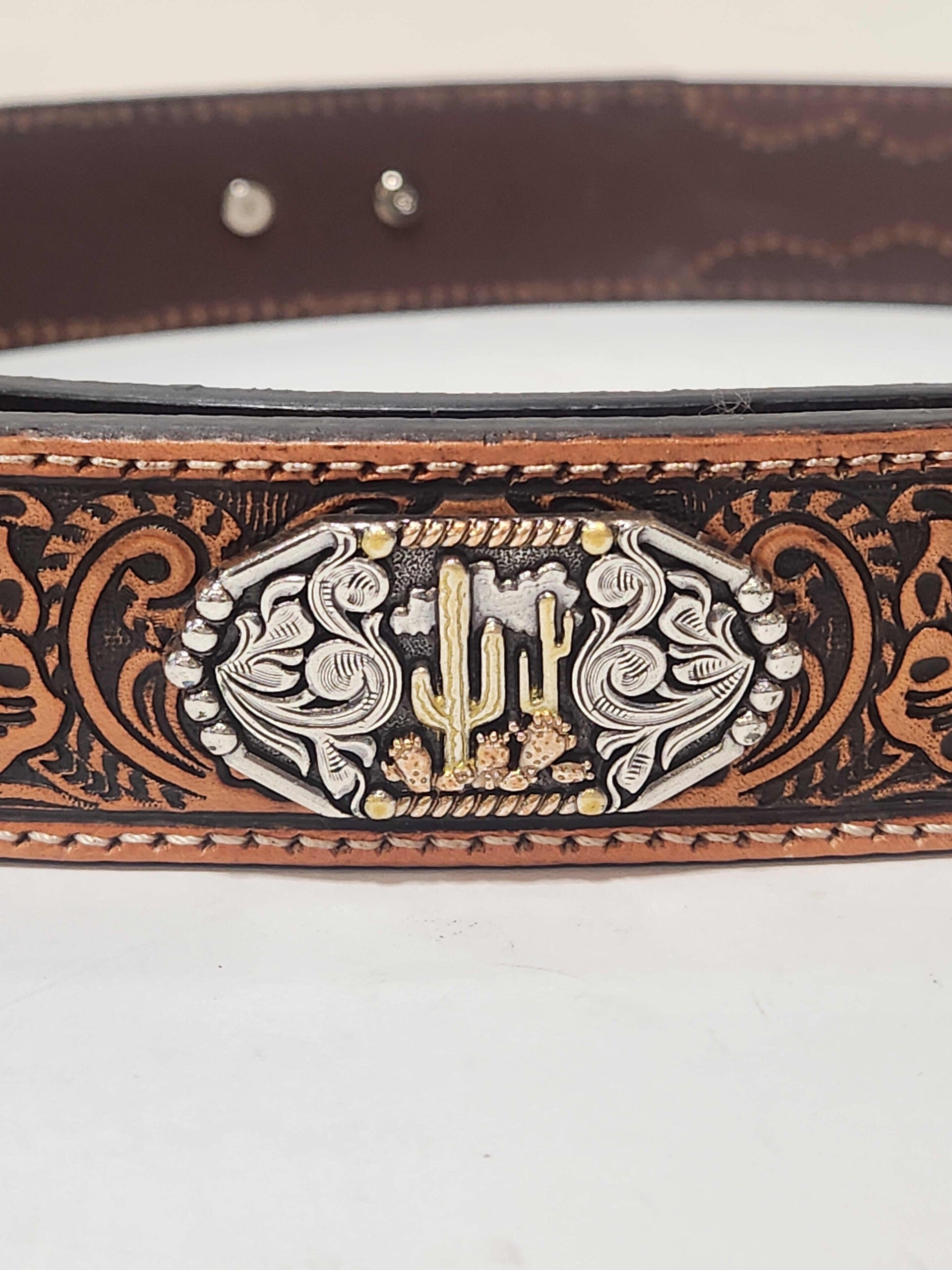 The Cactus Town Men's Concho Belt by 3D Belt Company