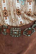 The Cowgirl Candy Turquoise Concho Belt By Lucky & Blessed