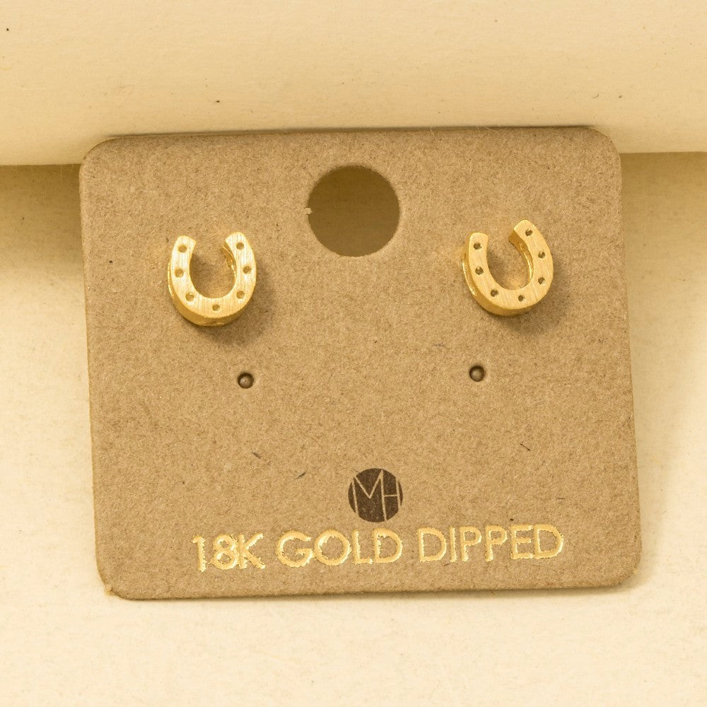 Marley Jane Horse Shoe Stud Earrings