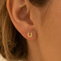 Marley Jane Horse Shoe Stud Earrings