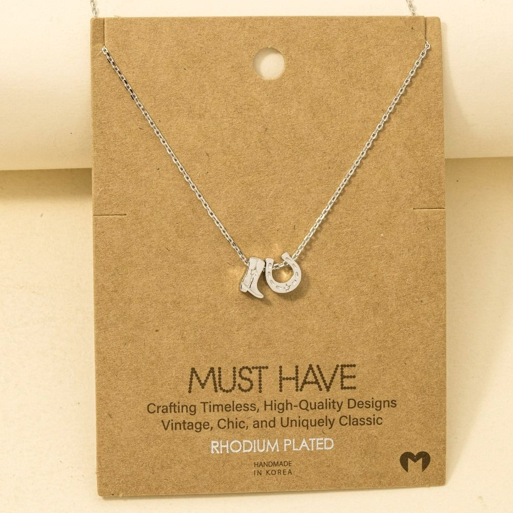 The Itty Bitty Charm Necklace - Sliver