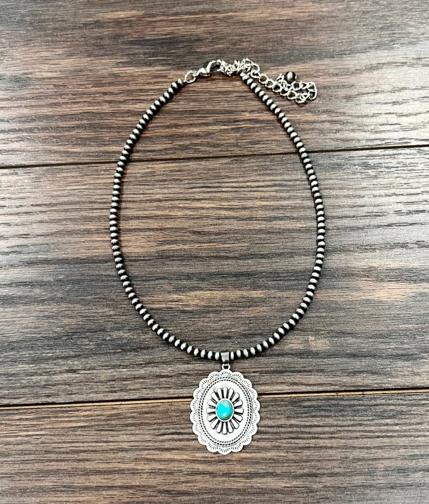 The Concho Canyon Navajo Pearl Necklace