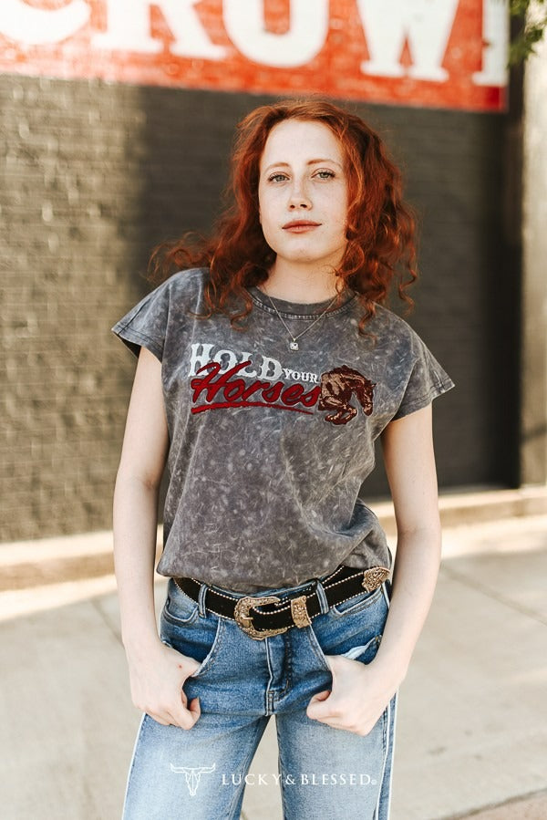 Hold Your Horses Tank By Lucky & Blessed