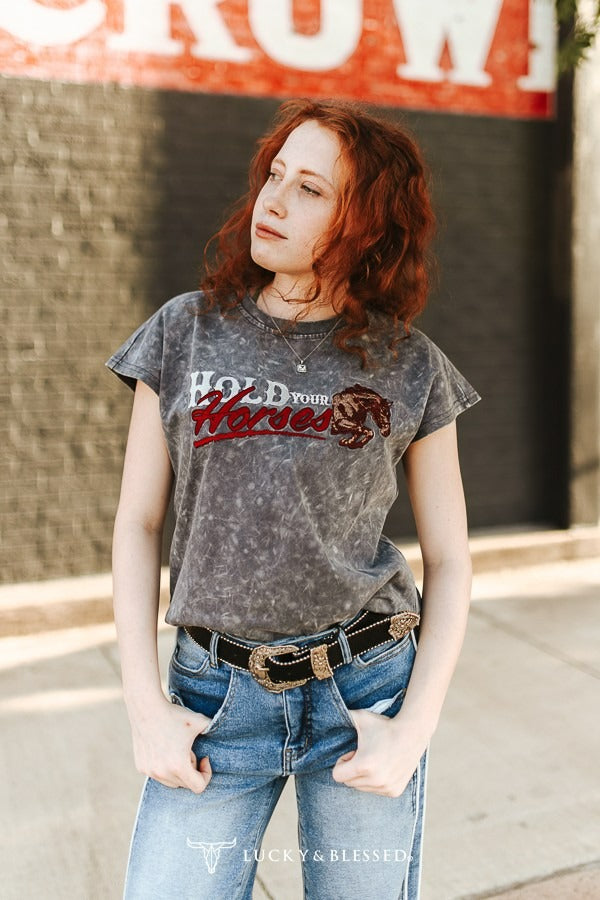 Hold Your Horses Tank By Lucky & Blessed