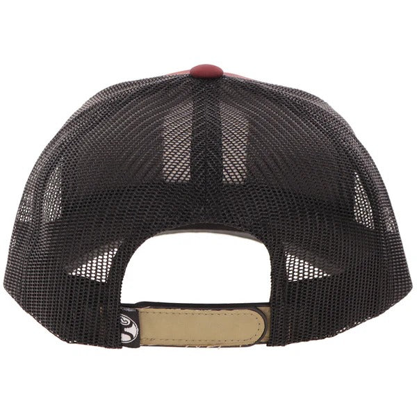 Cheyenne Hat by Hooey in Burgundy/Tan/Blk