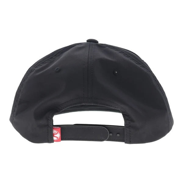 Rank Stock 5-Panel Full Surround Snapback Hat by Hooey in Black