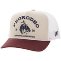 The PRCA Hat by Hooey in Tan/White/Burgundy