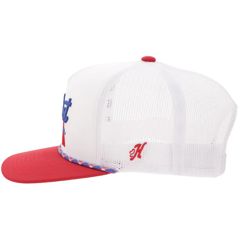 The Pabst Party Hat by Hooey in White/Red
