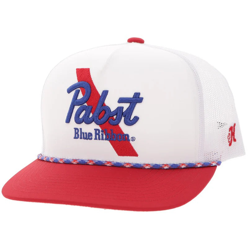 The Pabst Party Hat by Hooey in White/Red
