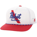 The Pabst Party Hat by Hooey in White/Red
