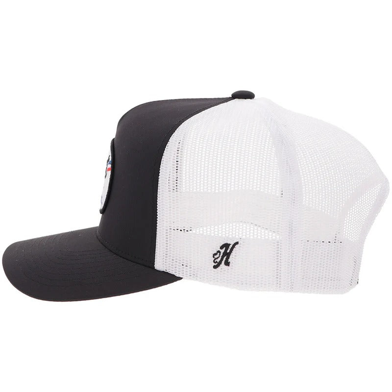Pabst Blue Ribbon Essential Hat by Hooey in Blk/Wht