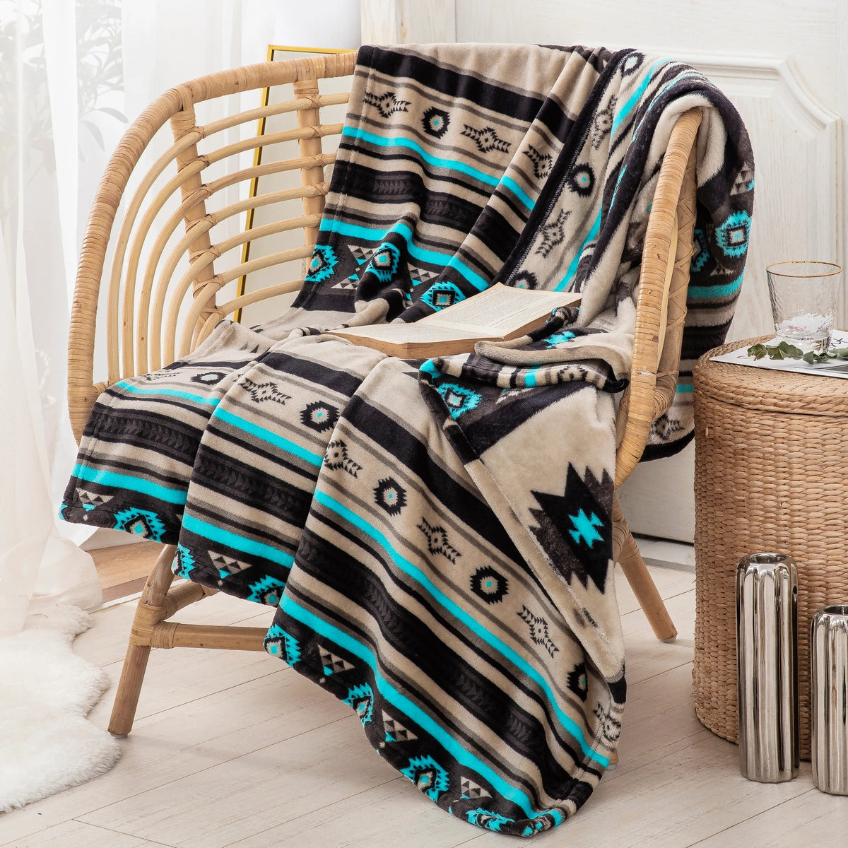 The Cowgirl Candy Silk Touch Aztec Throw Blanket