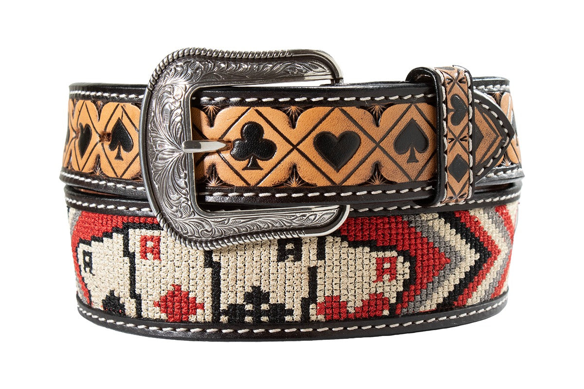 The Flashin' Aces Embroidered Belt