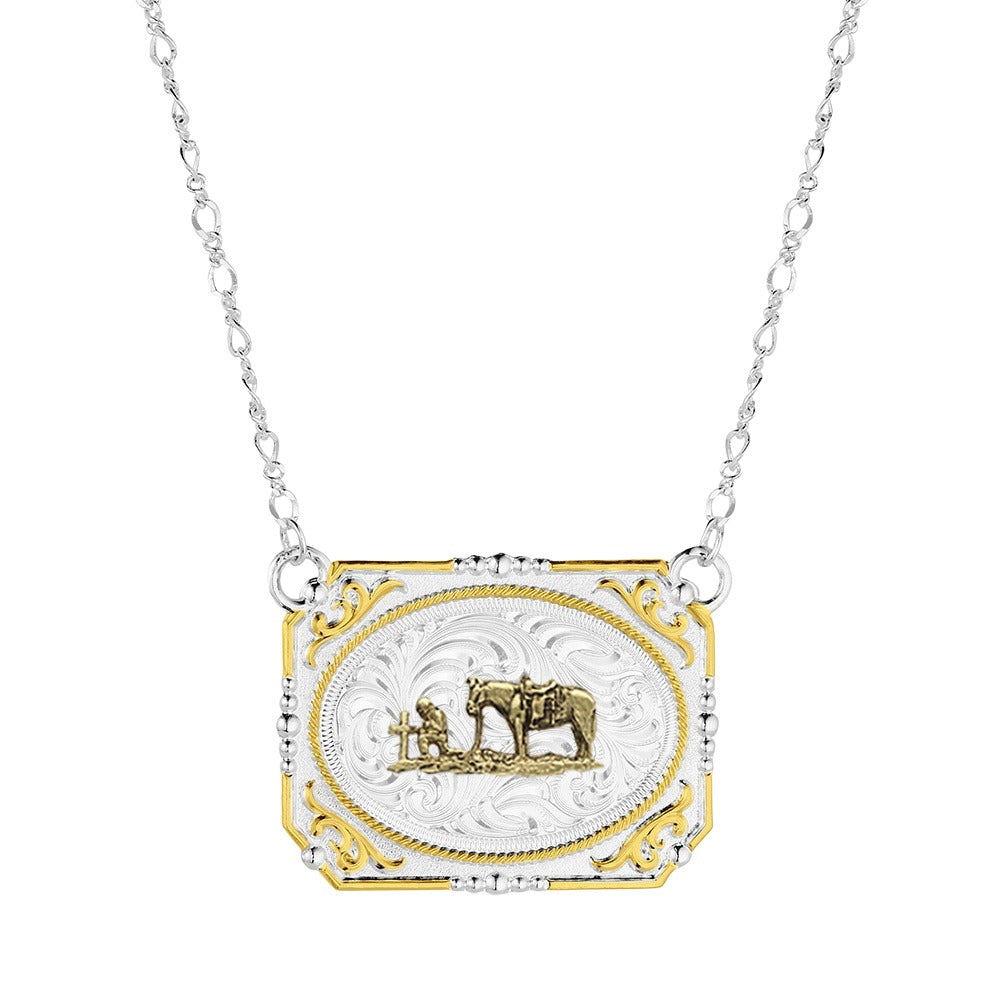 The All For His Glory Buckle Necklace by Montana Silversmiths