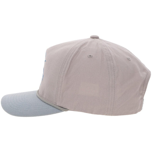 Decoy Hat by Hooey in Grey/Light Blue