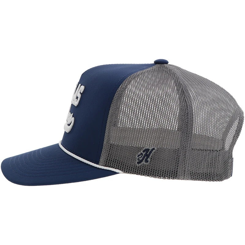 Dallas Cowboys All Timer Hat by Hooey in Navy/Dk Grey
