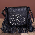 The Raelynn Floral Tooled Fringe Purse by Montana West
