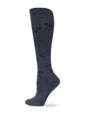 Wrangler Ladies Horse Pattern Knee High Socks 1 Pair - Charcoal