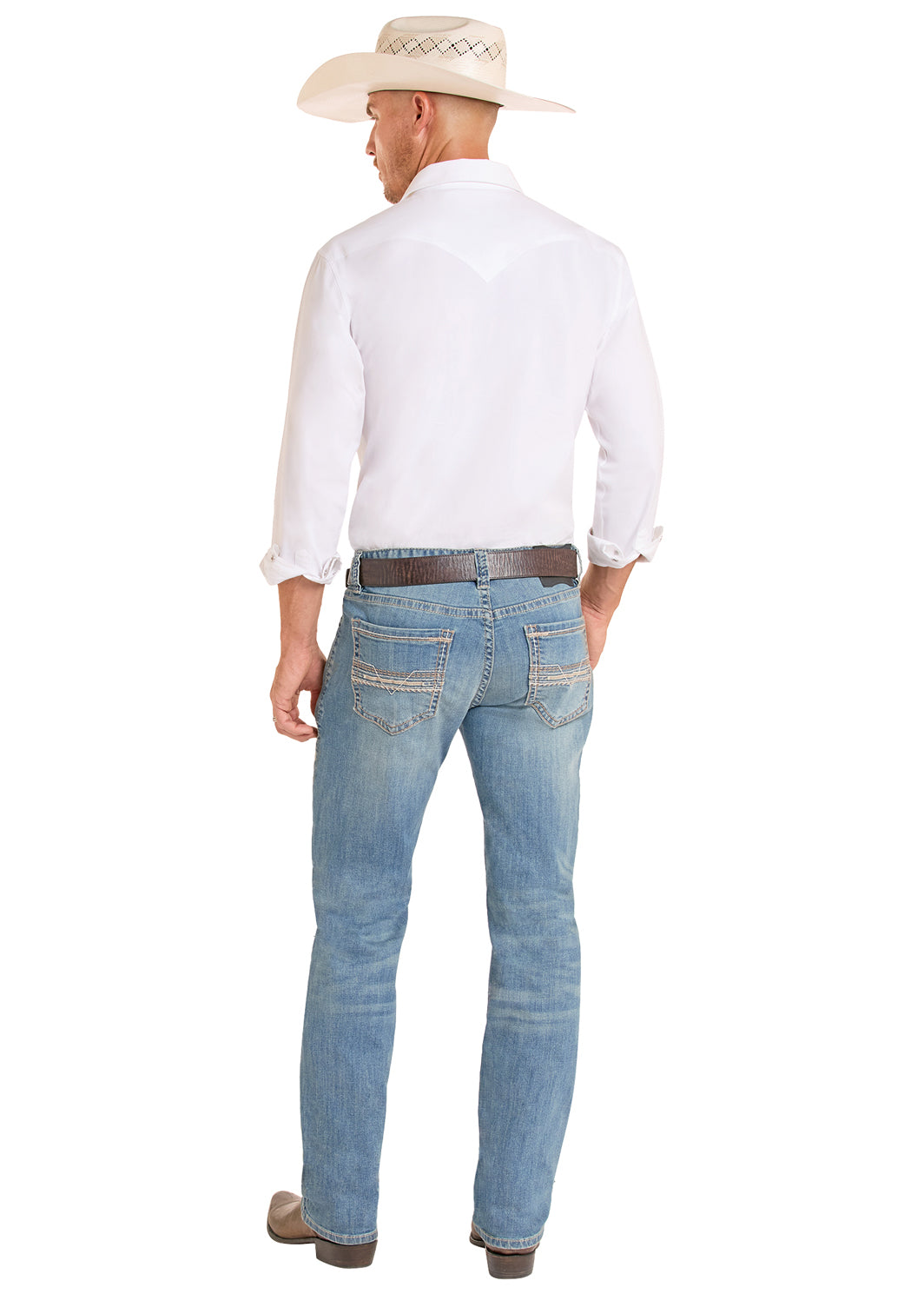The Quick Draw Revolver Men's Slim Straight fit Jeans Rock & Roll Denim