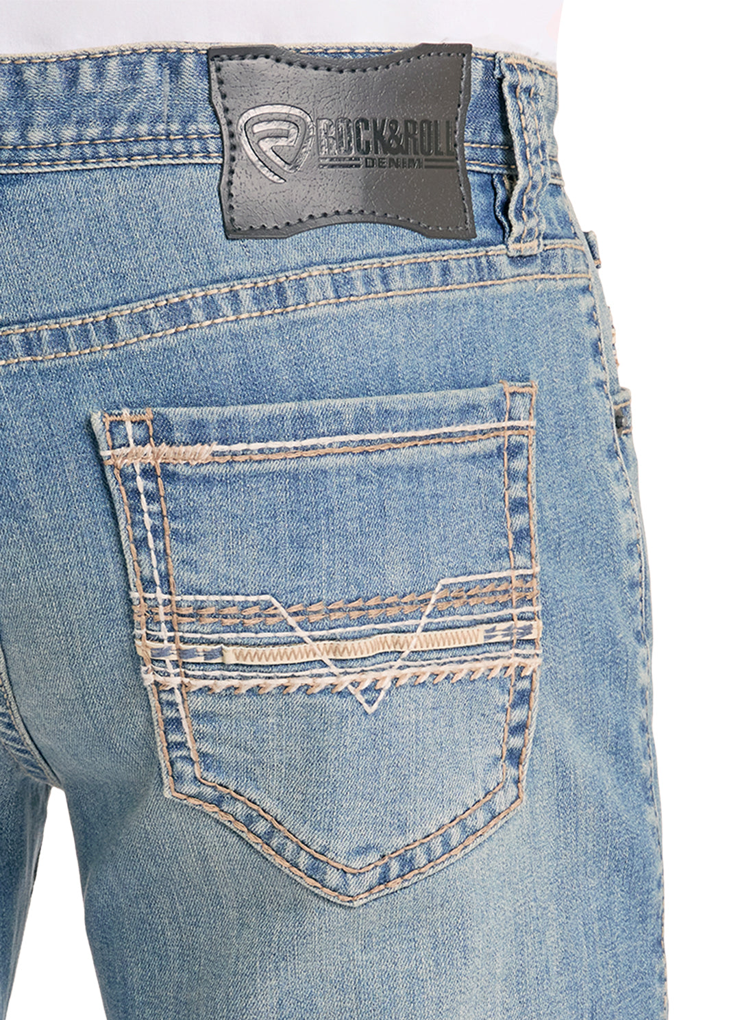 The Quick Draw Revolver Men's Slim Straight fit Jeans Rock & Roll Denim