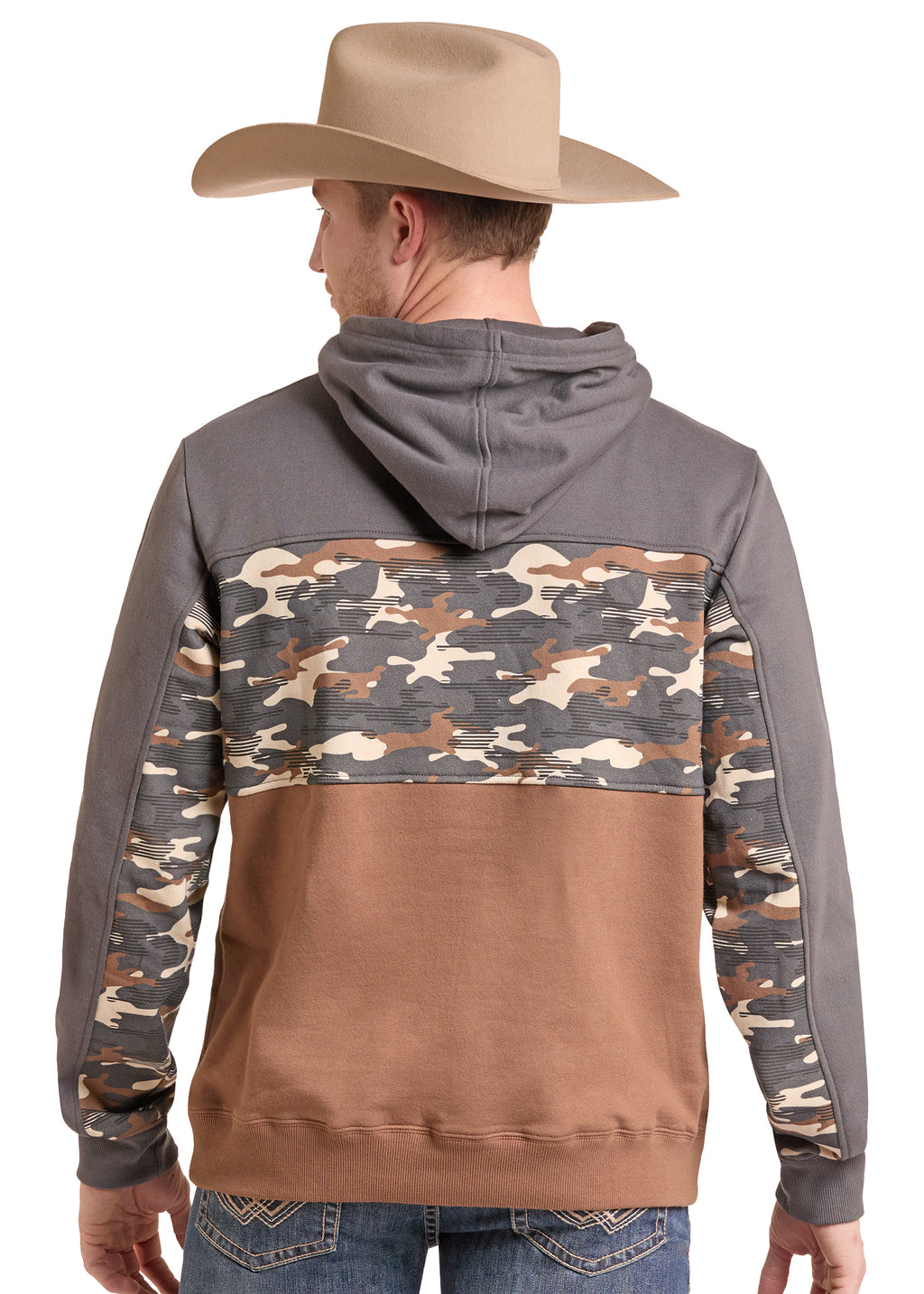 The Block Party Camo Hoodie By Rock & Roll Denim