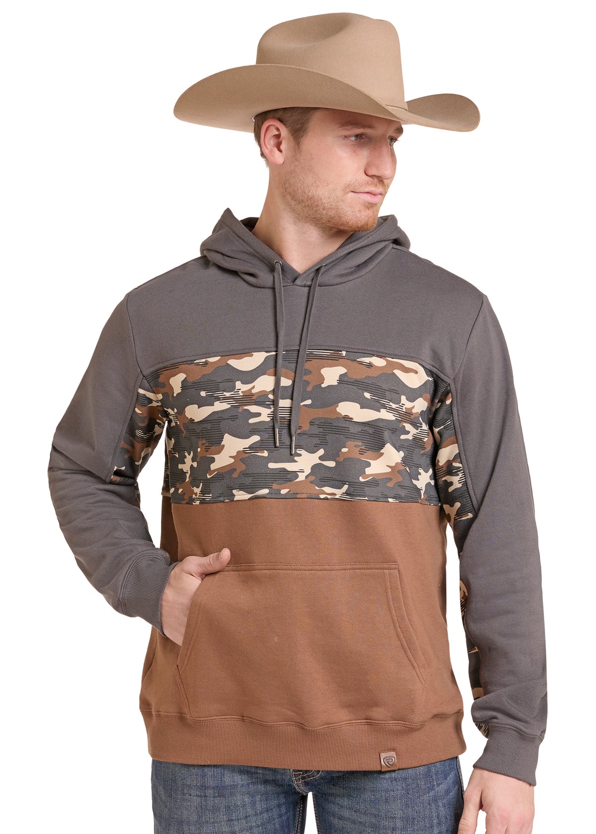 The Block Party Camo Hoodie By Rock & Roll Denim