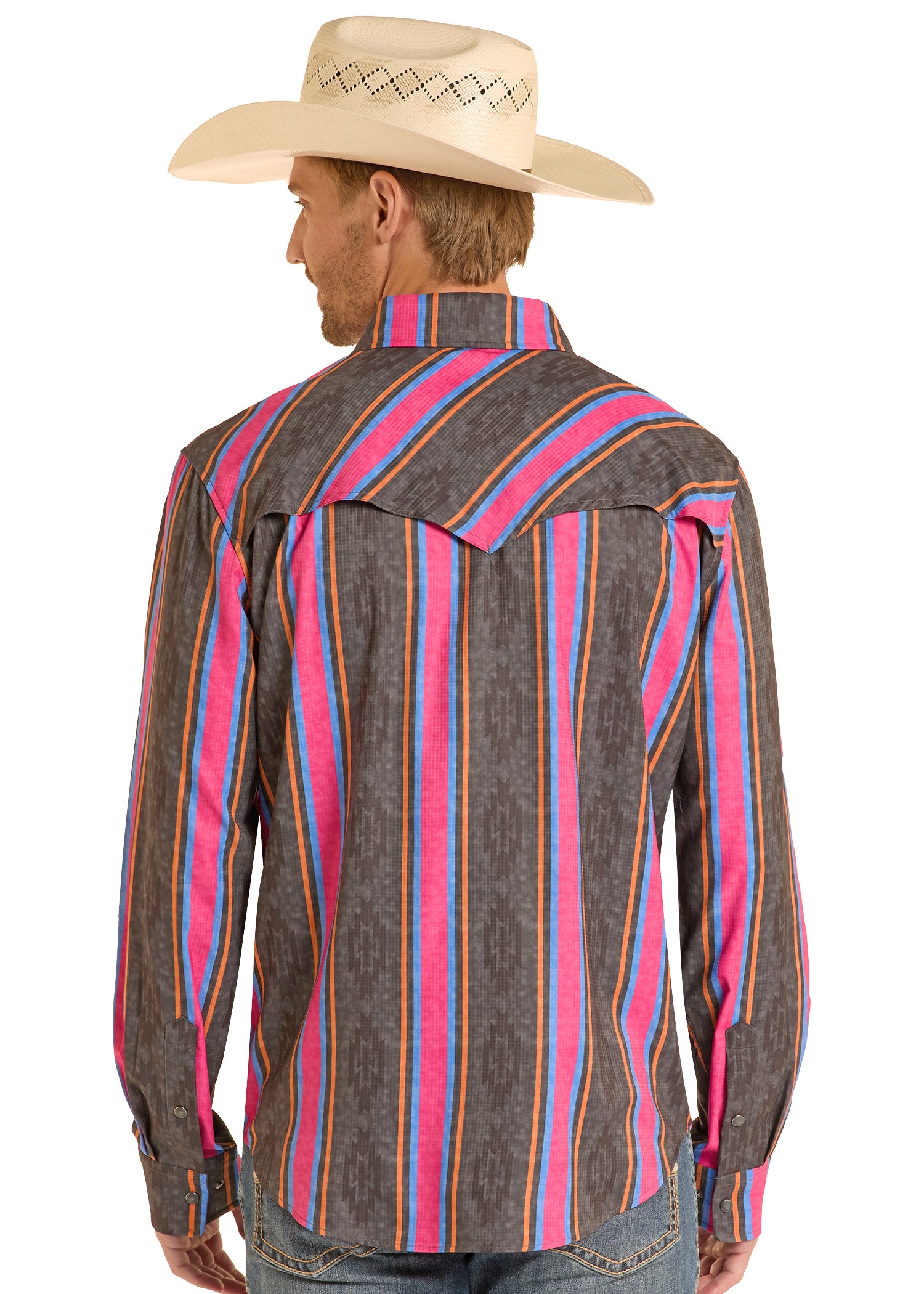 The Wild Waylon Pearl Snap Tek Shirt by Rock & Roll Denim