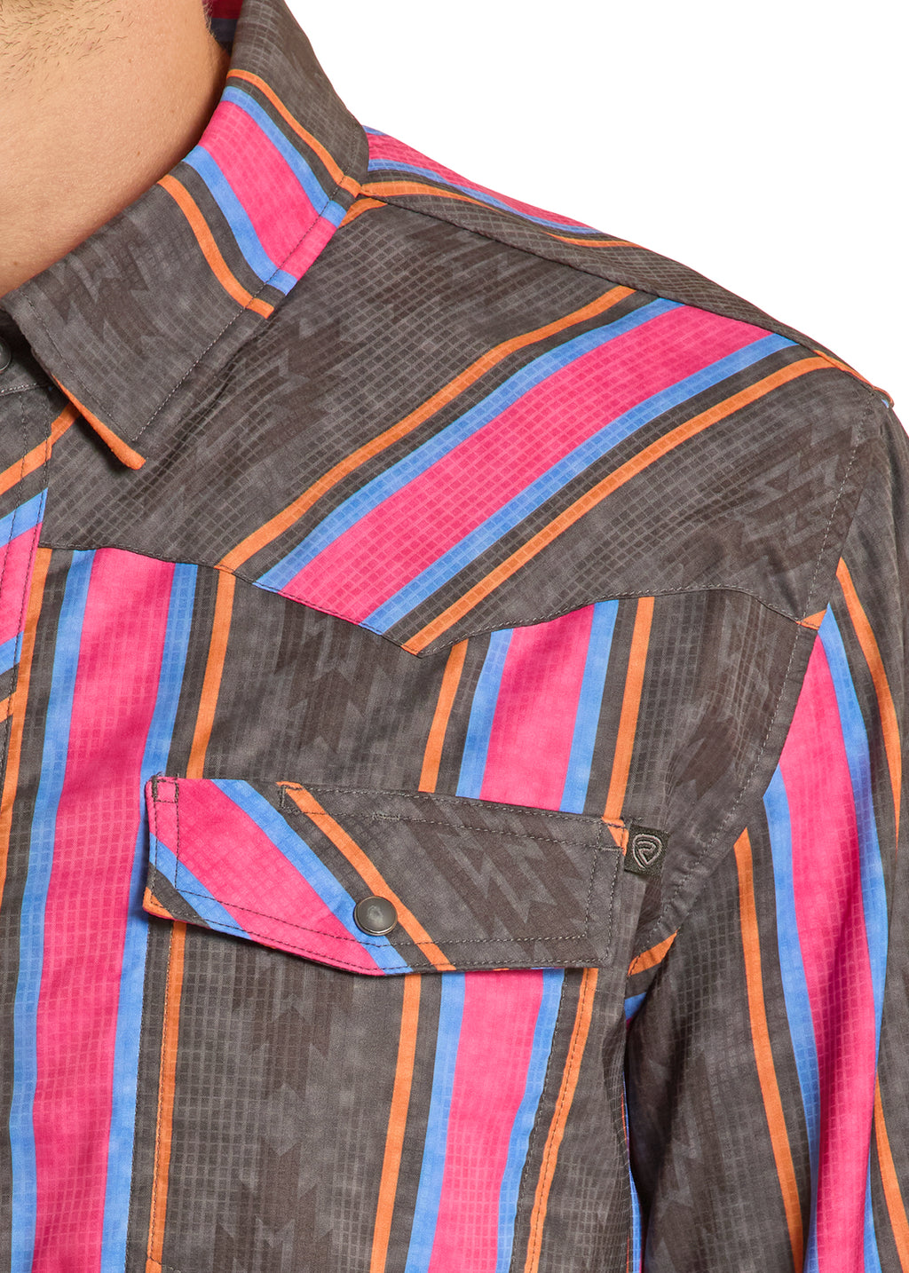 The Wild Waylon Pearl Snap Tek Shirt by Rock & Roll Denim