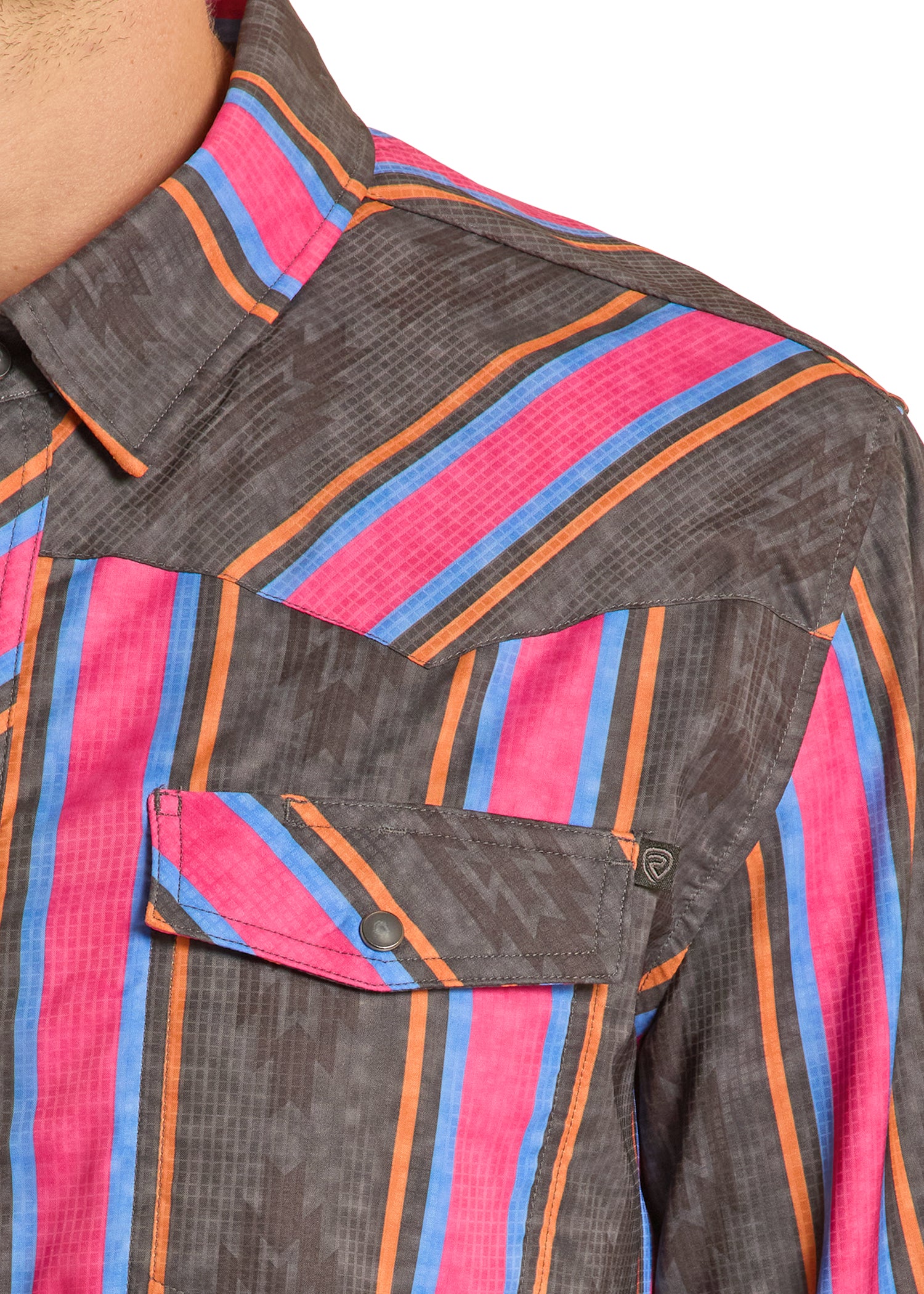 The Wild Waylon Pearl Snap Tek Shirt by Rock & Roll Denim