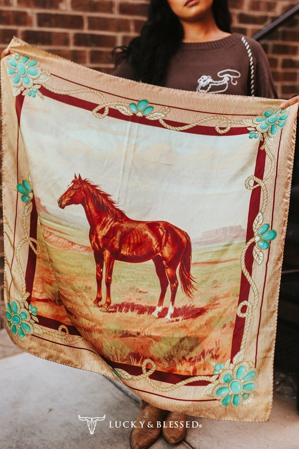 The Pony Painting Wild Rag by Lucky & Blessed