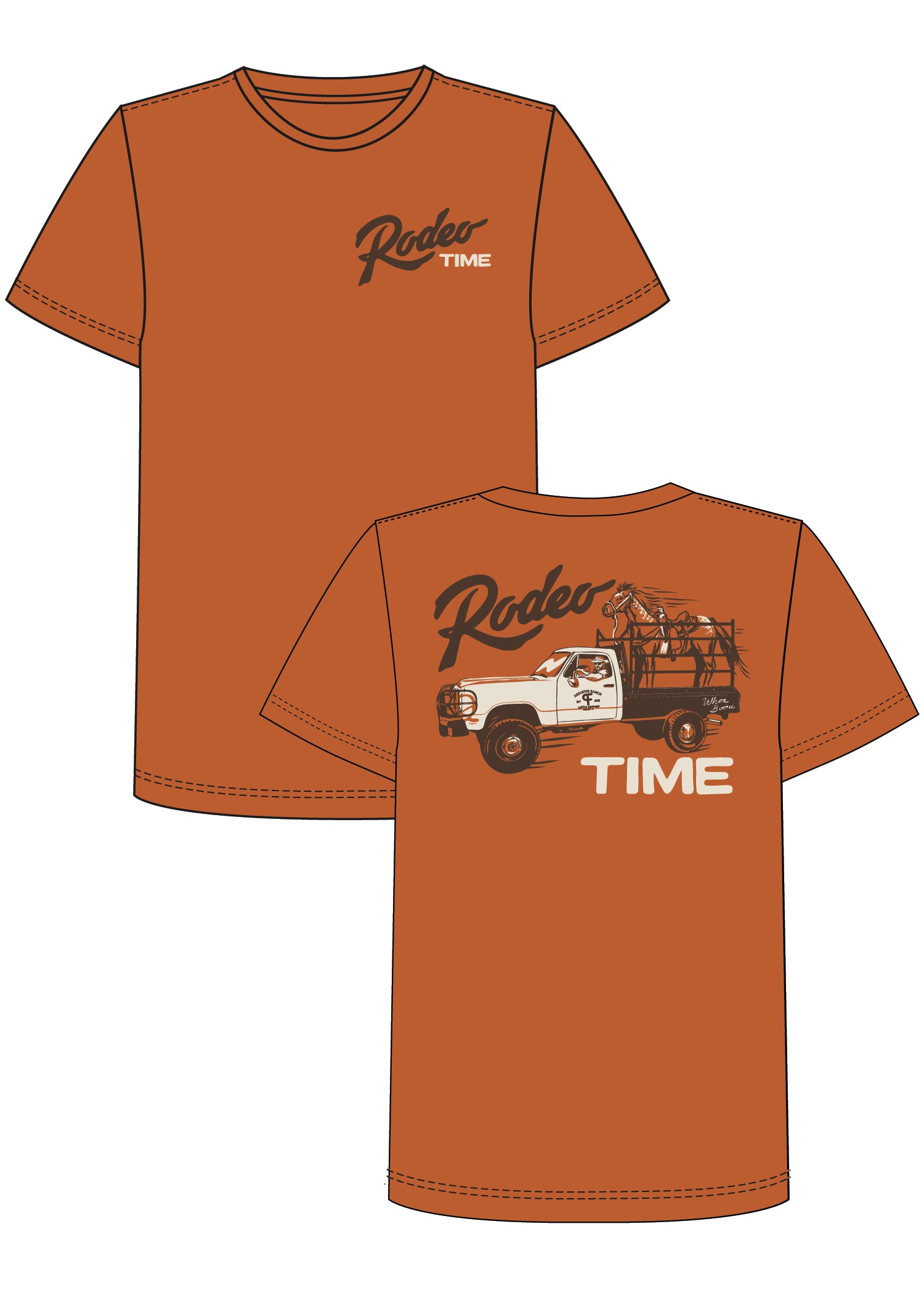The Texas Horse Truckin' Tee by Dale Brisby x Rock & Roll Denim